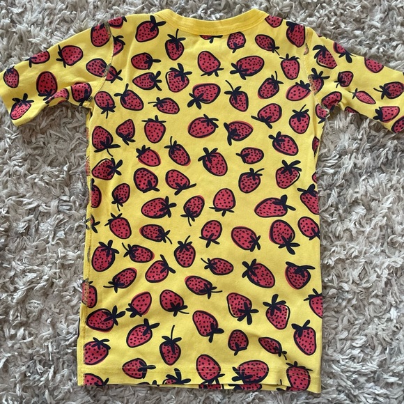 Hanna Andersson Pajama Top Strawberries Sz 12 - Picture 5 of 7